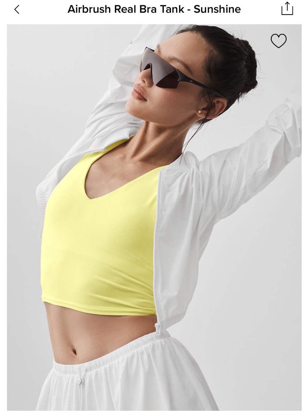 Airbrush Real Bra Tank - Sunshine Yellow
